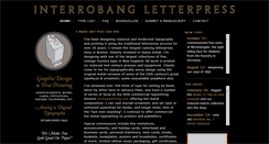 Desktop Screenshot of interrobangletterpress.com