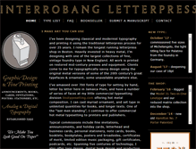 Tablet Screenshot of interrobangletterpress.com